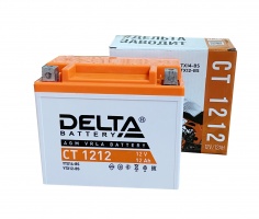 Мото аккумулятор 12 VRLA DELTA  CT-1212