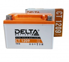 Мото аккумулятор 9 VRLA DELTA  CT-1209